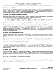 Form RI-CR052 Request for Military Diversion; Advisal and Waiver of Rights - County of Riverside, California, Page 3