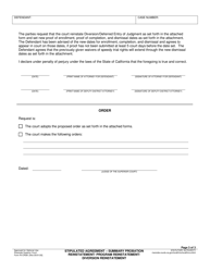 Form RI-CR081 Stipulated Agreement - Summary Probation Reinstatemen/Program Reinstatemen/Diversion Reinstatement - County of Riverside, California, Page 3