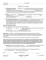 Form RI-FL017 Addendum to Judgment - County of Riverside, California, Page 2