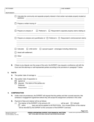 Form RI-FL069 Order Appointing Expert for Financial Matters - County of Riverside, California, Page 2