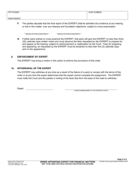 Form RI-FL069 Order Appointing Expert for Financial Matters - County of Riverside, California, Page 5