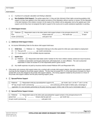 Form RI-FL038 Stipulation and Order on Request for Order - County of Riverside, California, Page 2