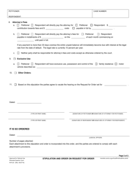 Form RI-FL038 Stipulation and Order on Request for Order - County of Riverside, California, Page 3