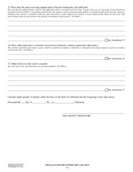 Form RI-FL005 Spousal/Partner Support Declaration - County of Riverside, California, Page 7