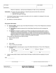 Form RI-FL077 Notice Re Extension of Time to File a Response - County of Riverside, California (English/Spanish), Page 3