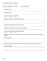 Form RI-JS002 Juror Questionnaire for Civil Cases - County of Riverside, California, Page 4