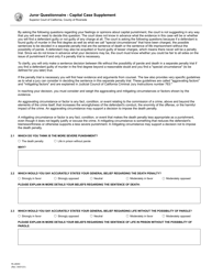 Form RI-JS003 Juror Questionnaire for Criminal Cases - County of Riverside, California, Page 12