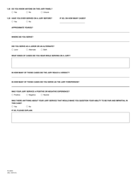 Form RI-JS003 Juror Questionnaire for Criminal Cases - County of Riverside, California, Page 5