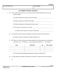 Form RI-PR033A Attachment for Final Accounts - County of Riverside, California, Page 3