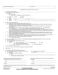 Form RI-A821 Citation (Adoption) - County of Riverside, California, Page 2