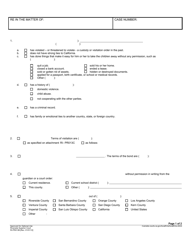 Document preview: Form RI-PR013B Child Abduction Prevention Order Attachment - County of Riverside, California