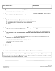Form RI-PR013B Child Abduction Prevention Order Attachment - County of Riverside, California, Page 2