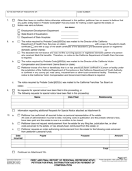 Form RI-PR006 First and Final Report of Personal Representative; Petition for Final Distribution and for Payment of Compensation - County of Riverside, California, Page 2
