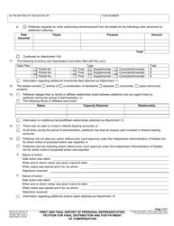 Form RI-PR006 First and Final Report of Personal Representative; Petition for Final Distribution and for Payment of Compensation - County of Riverside, California, Page 3