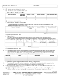 Form RI-PR006 First and Final Report of Personal Representative; Petition for Final Distribution and for Payment of Compensation - County of Riverside, California, Page 4