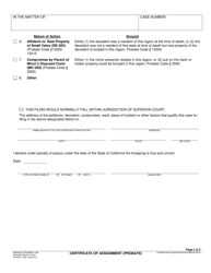 Form RI-PR071 Certificate of Assignment (Probate) - County of Riverside, California, Page 2