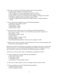 Medical Evaluation Questionnaire - County of San Diego, California, Page 4