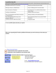 Request for Assistance - Fresh Start Program - County of San Diego, California, Page 2