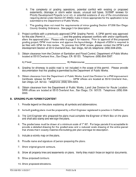 Form PDS009 Grading Plan Checklist - County of San Diego, California, Page 2