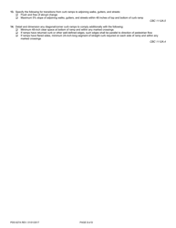 Form PDS627A Accessibility Correction List for Multifamily Housing - Curb Ramps - County of San Diego, California, Page 3