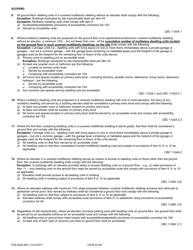 Form PDS625A Accessibility Correction List for Multifamily Housing - Code Applicability, Site Accessibility, and Exterior Routes of Travel - County of San Diego, California, Page 2