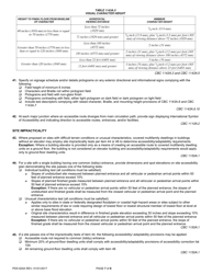 Form PDS625A Accessibility Correction List for Multifamily Housing - Code Applicability, Site Accessibility, and Exterior Routes of Travel - County of San Diego, California, Page 7