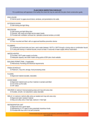 Plan Check Inspection Checklist - Retail Market Conversions for Fresh Produce - County of San Diego, California, Page 2
