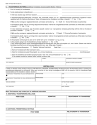 Form BOE-19-P Claim for Reassessment Exclusion for Transfer Between Parent and Child Occurring on or After February 16, 2021 - County of Riverside, California, Page 2