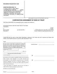 Document preview: Corporation Assignment of Deed of Trust - County of Riverside, California