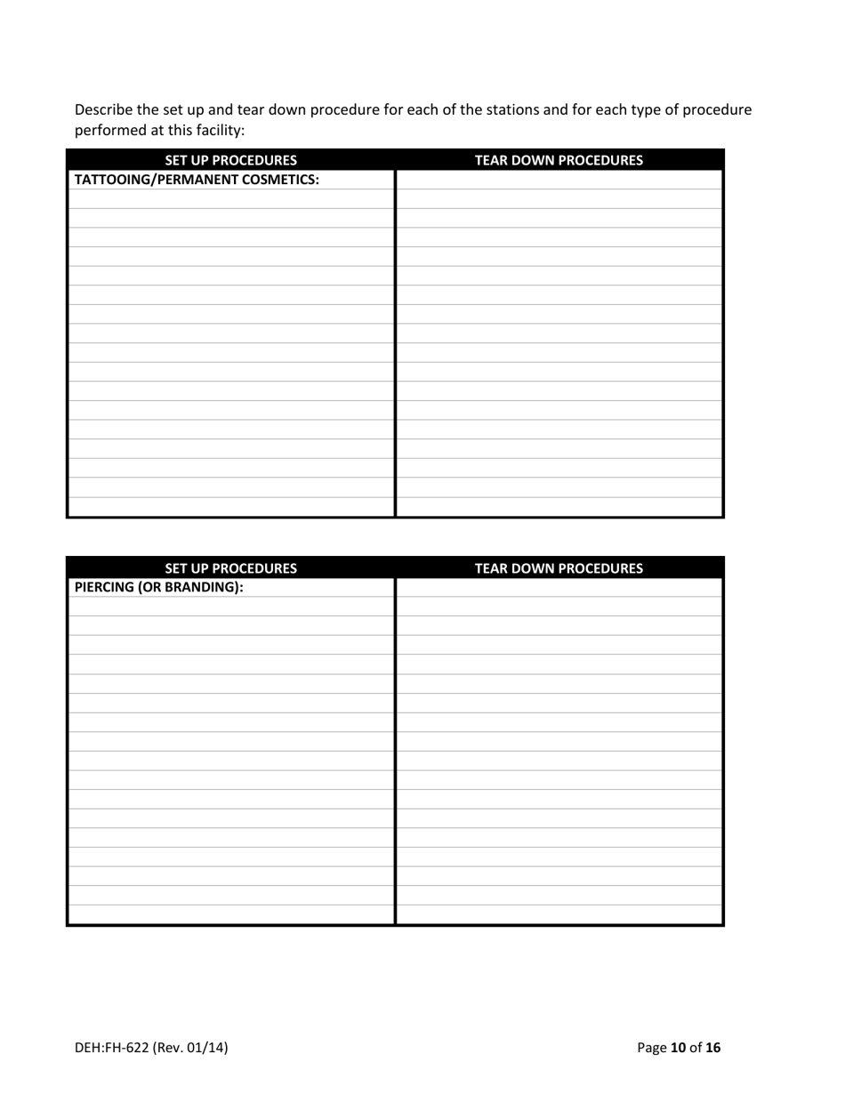 Form DEH:FH-622 Infection Prevention Control Plan Template - County of San Diego, California, Page 10