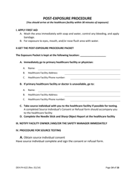 Form DEH:FH-622 Infection Prevention Control Plan Template - County of San Diego, California, Page 14
