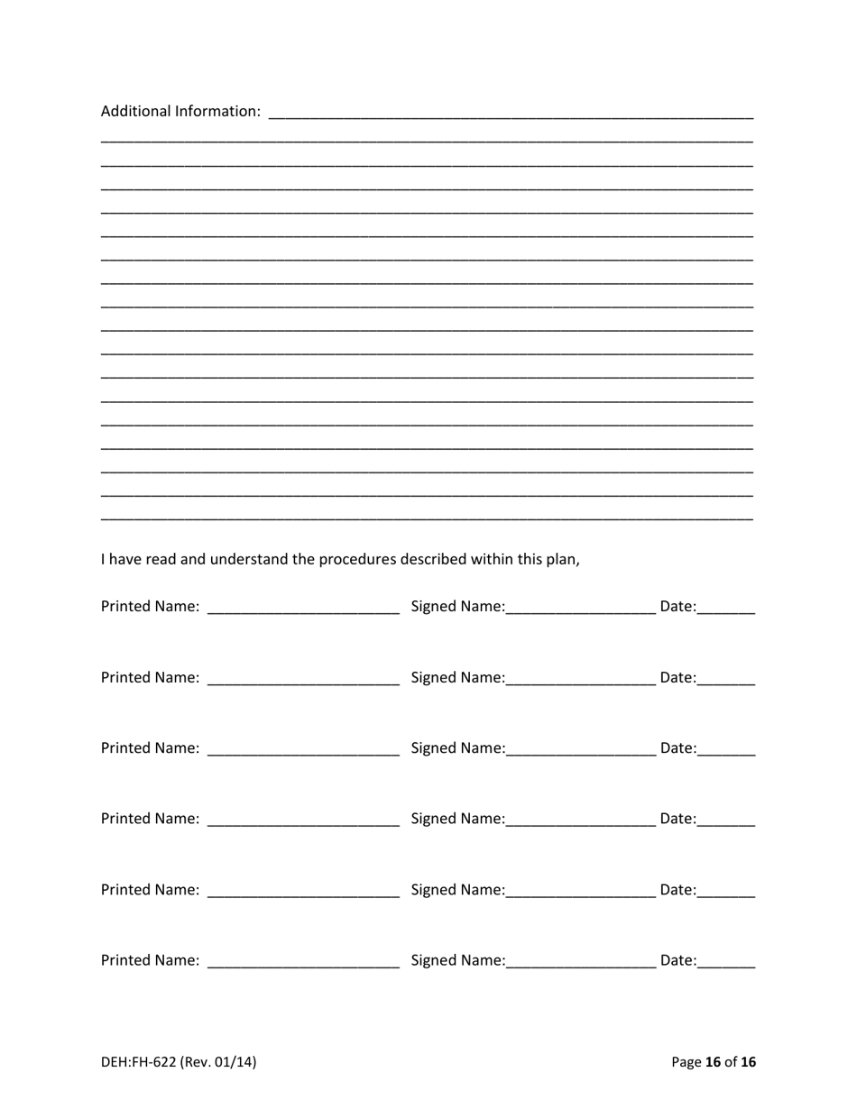 Form DEH:FH-622 Infection Prevention Control Plan Template - County of San Diego, California, Page 16