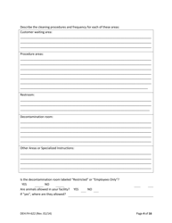 Form DEH:FH-622 Infection Prevention Control Plan Template - County of San Diego, California, Page 4