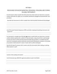 Form DEH:FH-622 Infection Prevention Control Plan Template - County of San Diego, California, Page 5