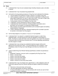 Form CRM-224 Adult Drug Court Participant Contract - County of San Diego, California, Page 3