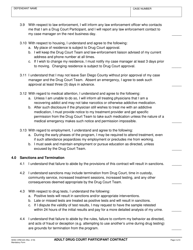 Form CRM-224 Adult Drug Court Participant Contract - County of San Diego, California, Page 4