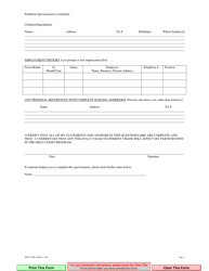 Form CRM-226 Applicants Personal Questionnaire (Drug Court Option) - County of San Diego, California, Page 2