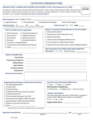Document preview: 239 Review Submission Form - Broome County, New York