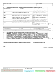 Form CRM-133 Dui Addendum - County of San Diego, California, Page 4