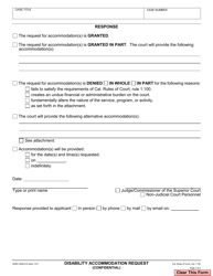 Form ADM-410 Disability Accommodation Request - County of San Diego, California, Page 2