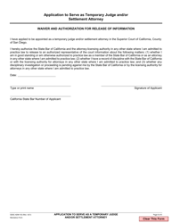 Form ADM-153 Application to Serve as Temporary Judge and/or Settlement Attorney - County of San Diego, California, Page 6