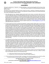 Form PDS-126 Application Deposit Acknowledgement and Agreement - County of San Diego, California, Page 2
