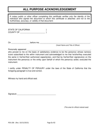 Form PDS-206 Airport Overflight Agreement - County of San Diego, California, Page 2