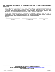 Form PDS-377 Horse Stable Zoning Verification Permit Checklist - County of San Diego, California, Page 3