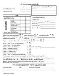 Form PDS-346 Discretionary Permit Application - County of San Diego, California, Page 2