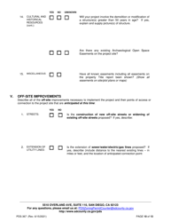 Form PDS-367 Application for an Environmental Initial Study (Aeis) - County of San Diego, California, Page 10