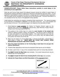Form PDS-524 Notice to Property Owners - County of San Diego, California, Page 2