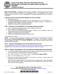 Form PDS-717 Revegetation Plans Applicant&#039;s Guide - County of San Diego, California