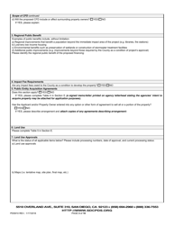 Form PDS910 Application for the Establishment of Community Facilities District (Cfd) - County of San Diego, California, Page 3
