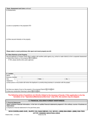 Form PDS910 Application for the Establishment of Community Facilities District (Cfd) - County of San Diego, California, Page 5